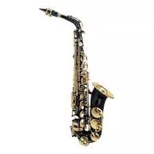 Saxofone Alto Mib Preto Com Douradas (novo) Garantia+nfe