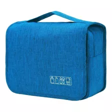 Bolsa Necessaire Porta Maquiagem Higiene Organizador Viagem Cor Azul-claro