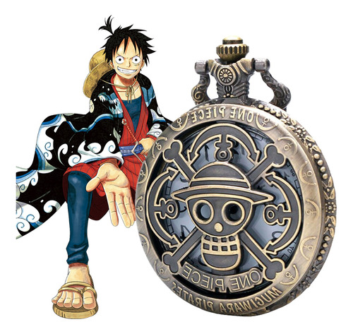 cc4 Reloj de Bolsillo,craneo,one piece,luffy