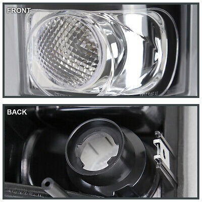 For 94-98 Gmc C10 Sierra Suburban Black Headlights Bumper Kg Foto 10