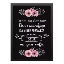  Quadro Decorativo C Salmo 91 Oração Evangélico Biblia Jesus