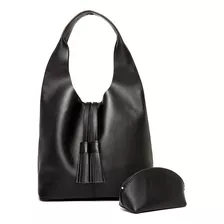 Bolsa Hobo Mujer Bolso Al Hombro De Piel + Cosmetiquera