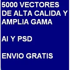 5000 Vectores De Alta Calida Y Amplia Gama Envio Gratis