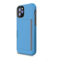 Carcasa Tarjetero Azul + Lámina Compatible Samsung S20 Plus