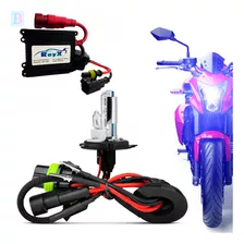 Kit Xenon Moto H4-2 8000k Completo Com Reator Slim E Lamp...