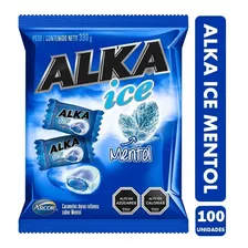 Caramelo Alka Ice Mentol (bolsa Con 100 Unidades