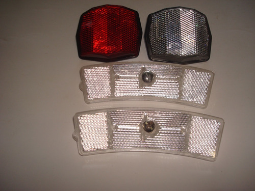 Kit De Reflectores Para Bicicletas Frontal/trasero Y Ruedas 