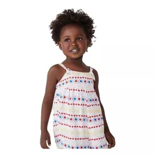 Macaquinho Infantil Menina Estampado Toddler Em Viscose