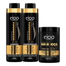 Kit Mandioca 800 Ml (sh + Cond + Masc 1kg ) - Eico