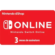 Cartão Nintendo Switch Online Brasil 03 Meses - Digital