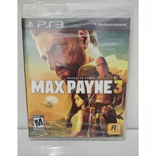 Max Payne 3 Ps3 Lacrado Jogo Mídia Física Playstation 3 Sony