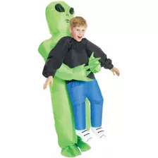 Morph Disfraz Inflable Verde De Extraterrestre Para Nios, Di