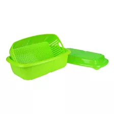 Hutzler Saver Set Fruit Keeper, 2 Cuartos De Galón, Verde