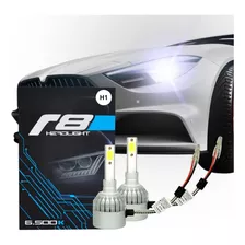 Par Lâmpada Led 6500k R8 Headlight Super Branca