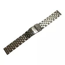 Pulseira Aço Relógio Breitling 18mm Terminal Reto Compativel