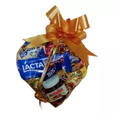 Cesta Personalizada Nutella Chocolat Avelã 14 Unidades 22g