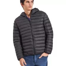 Campera Nylon Matelasse Capucha Cobalto | Taverniti (03694)