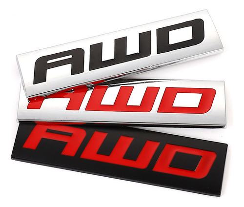 Para Subaru Forester Impreza 3d Metal Awd Logo Tail Sticker Foto 4