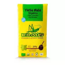 Yerba Mate Orgánica Con Palo Libre De Humo Kraus 500 Gr.