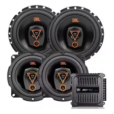 Kit Alto Falantes Portas Jbl 320w + Módulo Banda Bd 400.4 