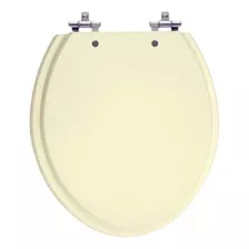 Assento Sanitário Oval Universal Laqueado Mdf Creme