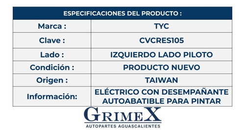 Espejo Cruze 2010-11-12-13-14-15-2016 Electrico Autoab Ore Foto 4