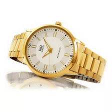 Reloj Q&q Para Hombre Acero Dorado