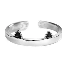 Anillo Ajustable Con Orejas De Gato