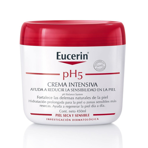 Crema Líquida Eucerin Intensiva Ph5 En Frasco 450 ml