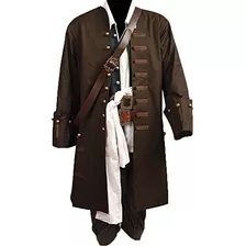 Disfraz Talla Medium Para Hombre De Jack Sparrow Piratas