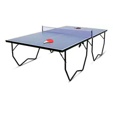 Mesa Ping Pong Plegable Medida Profesional C Paletas Bisonte