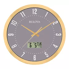 Reloj De Pared Para Vestíbulo Bulova C4830, 14 , Dorado