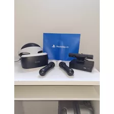 Ps4 Vr Óculos De Realidade Virtual Semi Novo Em Perfeito Est