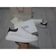 Tenis Alexander Mcqueen Clasico Blanco Y Negro