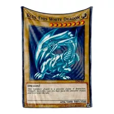 Cobija Frazada Carta Yugi Oh Dragon Blanco De Ojos Azules 