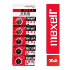 Tira De 5 Pilas Maxell Cr1616 Lithium Tipo Boton 