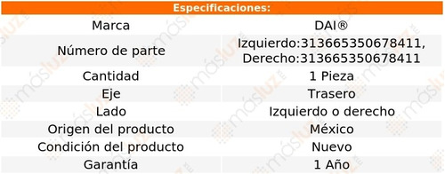 (1) Base Amortiguador Tra Izq O Der Fiat Idea 06/12 Dai Foto 2