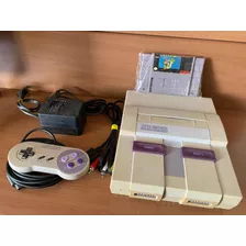 Super Nintendo Fat Completo Original + Mário World Salvando