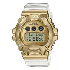 Reloj Casio G-shock G-steel See Thru Original Hombre Color De La Correa Transparente Color Del Bisel Dorado Color Del Fondo Dorado