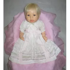 Boneca Bebê Alemã Antiga Porcelana Resina Hildegard Gunzel