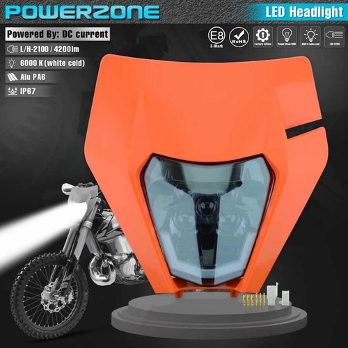 Faro Led Para Ktm Enduro 250 300 350 450 500 2t Y 4t 12-2022 Foto 3