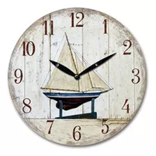 Reloj De Pared Mdf D28.8x3.5cm Barco