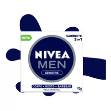 Sabonete Em Barra Nivea Sensitive Men 3 Em 1 90g