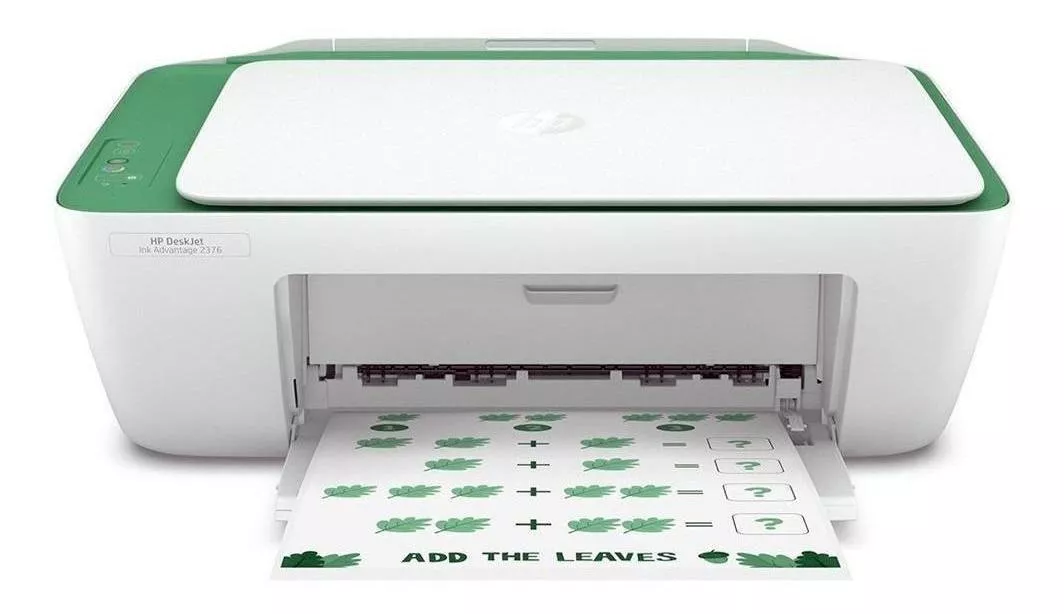 Impressora A Cor Multifuncional Hp Deskjet Ink Advantage 2376 Branca E Verde 100v/240v