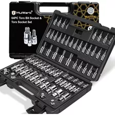 Mulwark 64 Piezas Master-torx-automotrice-mechanics-tool |..