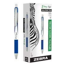 Juego De Bolígrafos Lapiceras Zebra, 12 U, Azul (1)