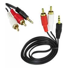 Kit 10 Cabo P2 X 2 Rca 1.5 Metros Áudio E Vídeo Atacado Nfe