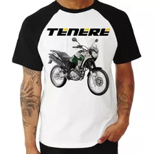 Camiseta Raglan Moto Yamaha Xtz 250 Ténéré Verde 2016