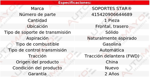 Tacn Transmisin Aut Del, Tras Tl 3.2l V6 Acura 2004-2006 Foto 2