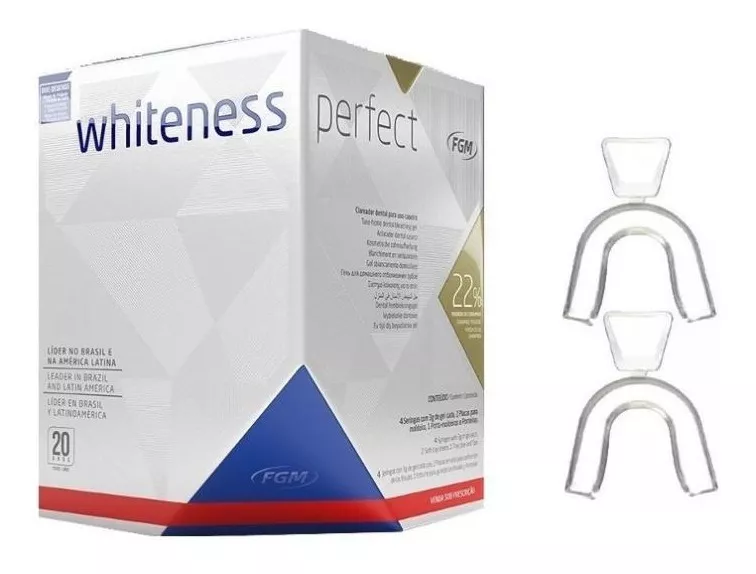 Kit Clareamento Dental Whiteness Perfect 22% + Moldeira